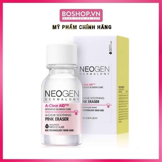 Chấm mụn neogen 2 lớp xẹp mụn sau 4h dermalogy a-clear aid soothing pink eraser 15ml