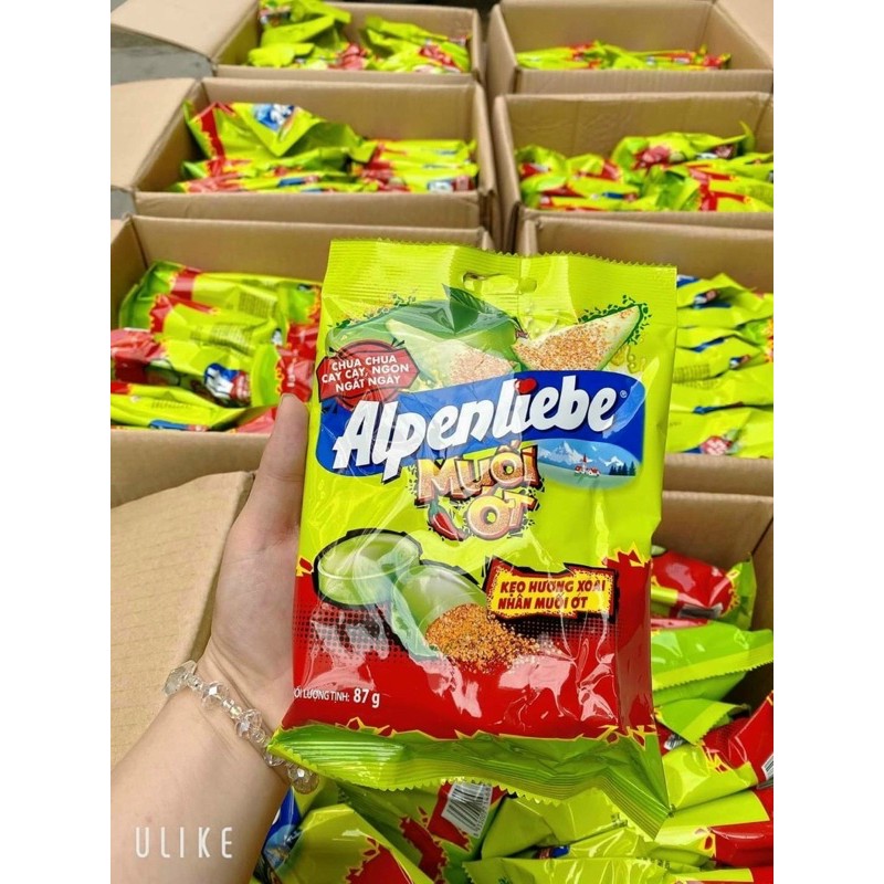 Kẹo xoài non muối ớt Alpenliebe bịch 32viên 87g