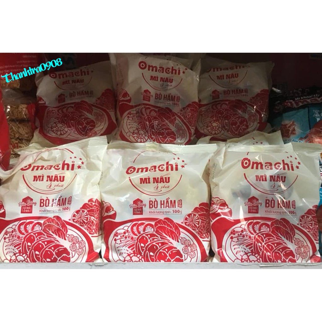 Omachi mì nấu 4 phút xốt bò hầm,2 gói x 100g