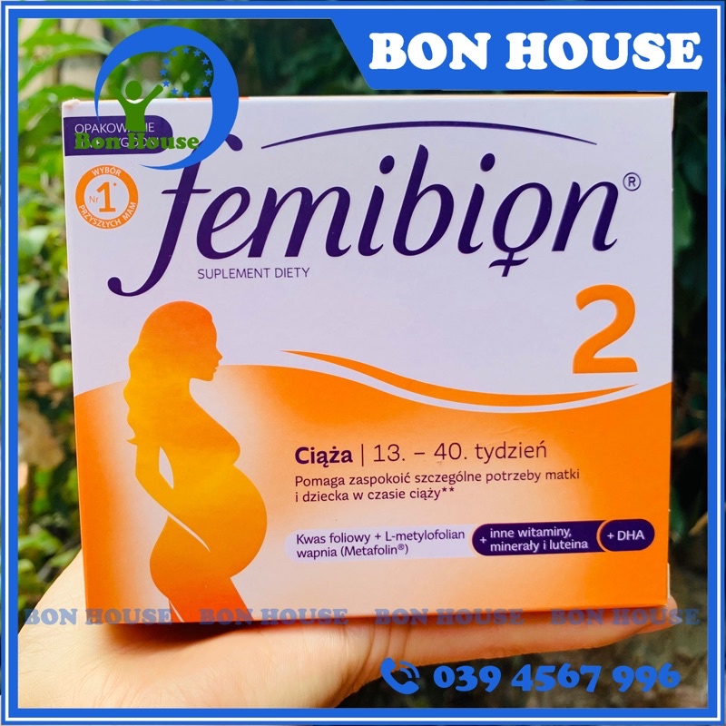Femibion 2 ( 8 tuần) chính hãng, đủ bill