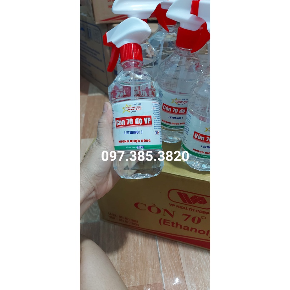 Cồn 70 Độ 500ml 1000ml Vĩnh Phúc , giá NPP GBION