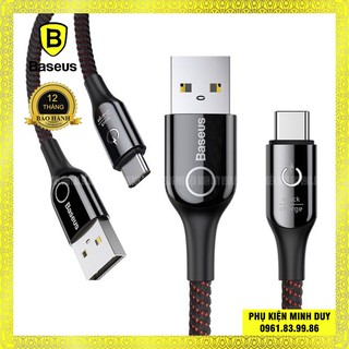 Cáp sạc type-c tự ngắt baseus c shape light cho samsung s8/s9/note8/note9/ xiaomi/ huawei/ oppo
