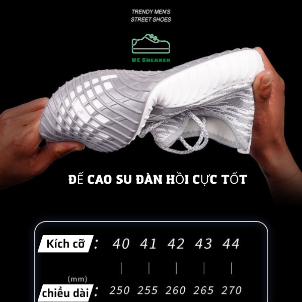 [ÊM CHÂN] Giày Thể Thao Nam Sneaker , HOTTREND 2022, FREESHIP, 100% ảnh thật, Màu Ghi Xám | BigBuy360 - bigbuy360.vn