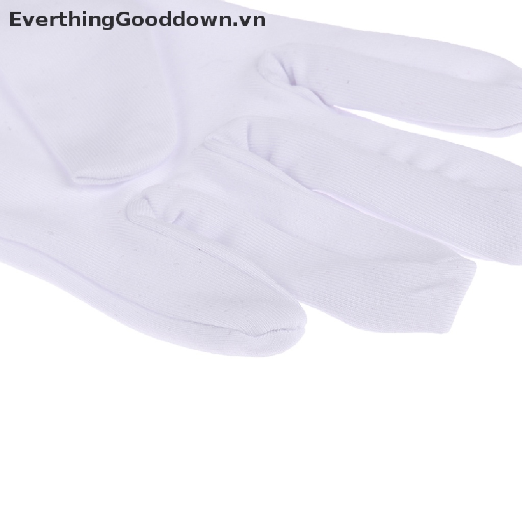Everthinggooddown 1 Đôi Găng Tay Cotton Màu Trắng