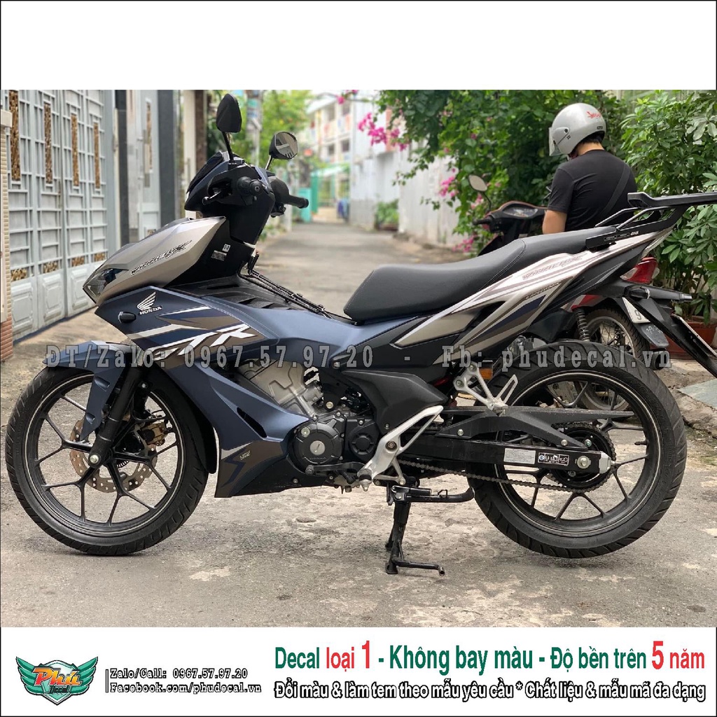 Tem rời Winner GTr xanh bạc nhám (1)