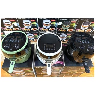 NỒI CHIÊN KHÔNG DẦU 8L NINESHIELD KB-6001M CƠ VÀ KB-6001 ĐIỆN TỬ