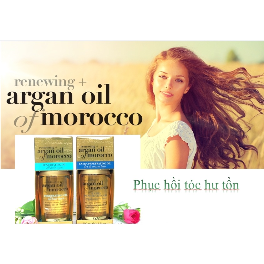 [Hàng Mỹ] Dầu Dưỡng Tóc OGX - Renewing Argan Oil Of Morocco 100ml - USA Chính Hãng -