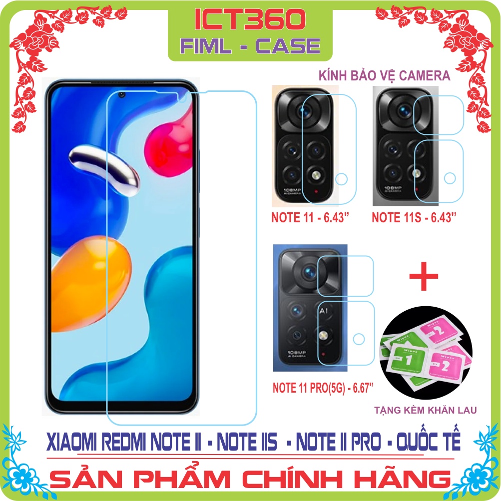Kính Cường Lực, Dán PPF 4 Lớp, Dán Bảo Vệ Camera Xiaomi Redmi Note 11, Redmi Note 11S, Redmi Note 11 Pro (5G) (Quốc Tế)