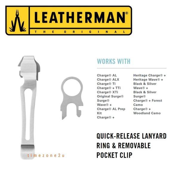 Dụng cụ Leatherman - Bit Pocket Clip & Lanyard Ring (Thép không gỉ - 934850 )