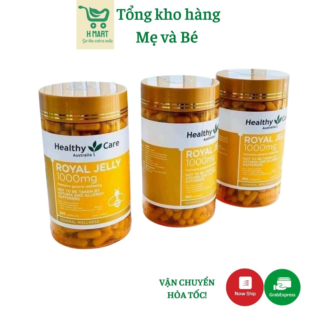 Sữa Ong Chúa Healthy Care Royal Jelly 1000mg Úc - 365 viên