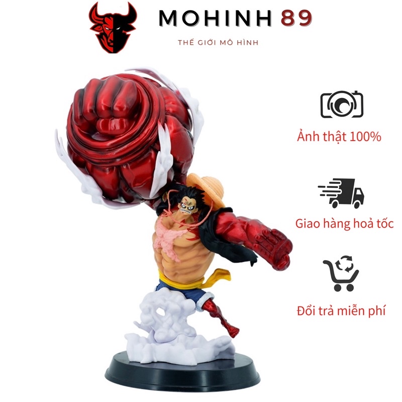 🔥Siêu Sale🔥 Mô hình nhân vật hoạt hình Luffy One Piece Gear 4 size to 32cm tư thế chiến đấu - Mô hình One Piece