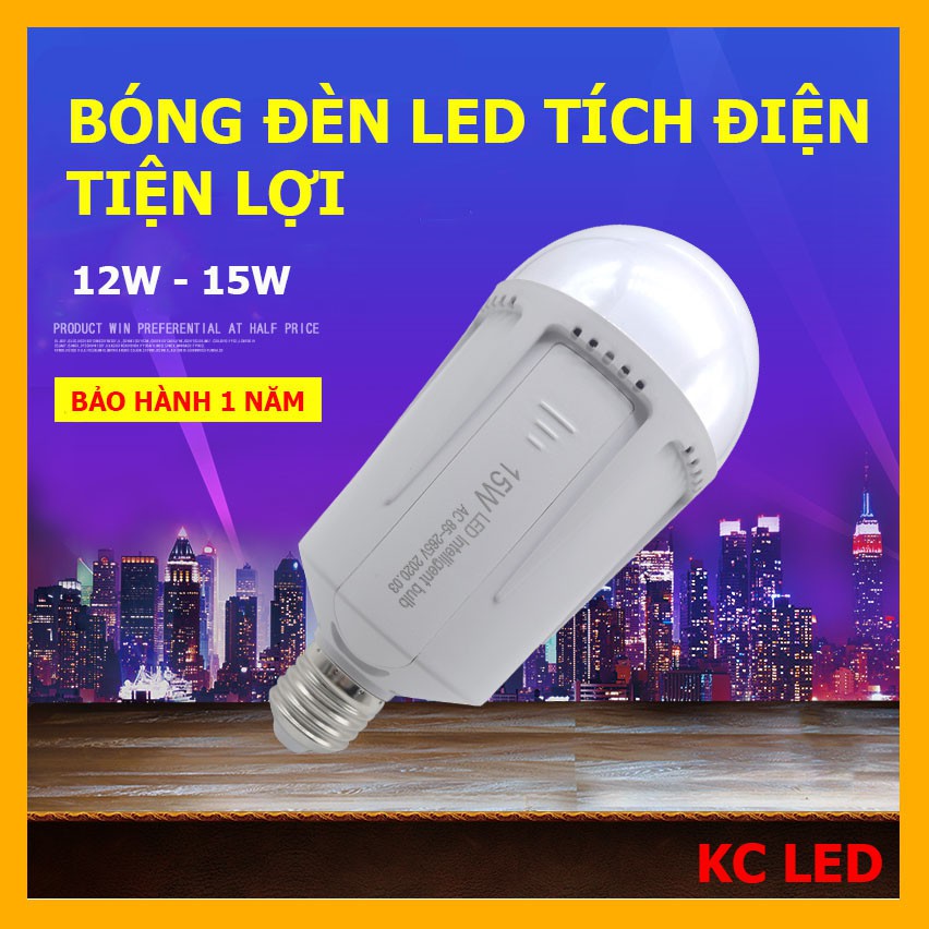 Bóng đèn LED tích điện 12W-15W tiết kiệm điện