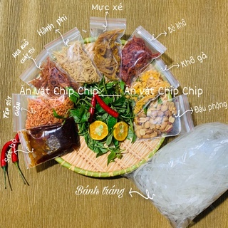 Bánh Tráng Trộn Full Topping Suất Đặc Biệt, Sét Bánh Tráng Trộn