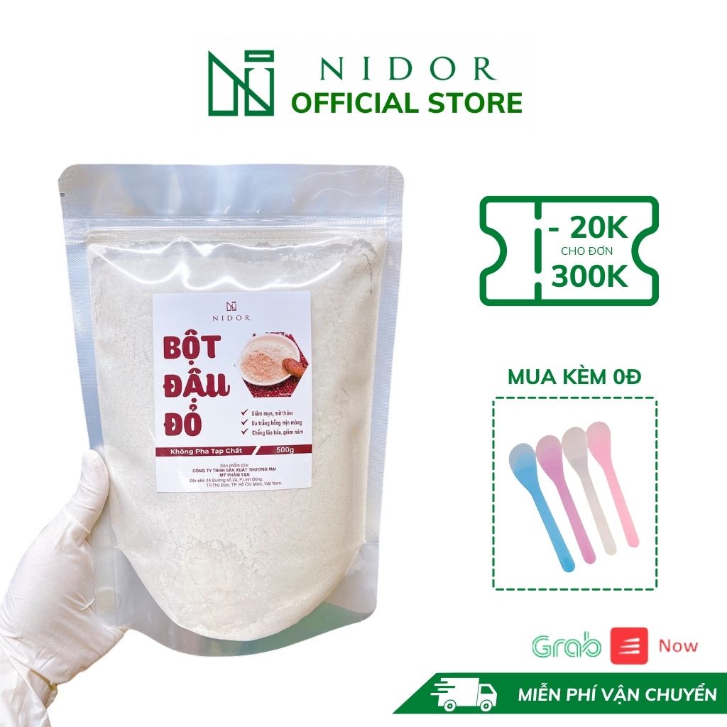 1Kg Bột Đậu Đỏ Nguyên Chất 100% - Tắm Trắng Da, Tẩy Tế Bào Chết