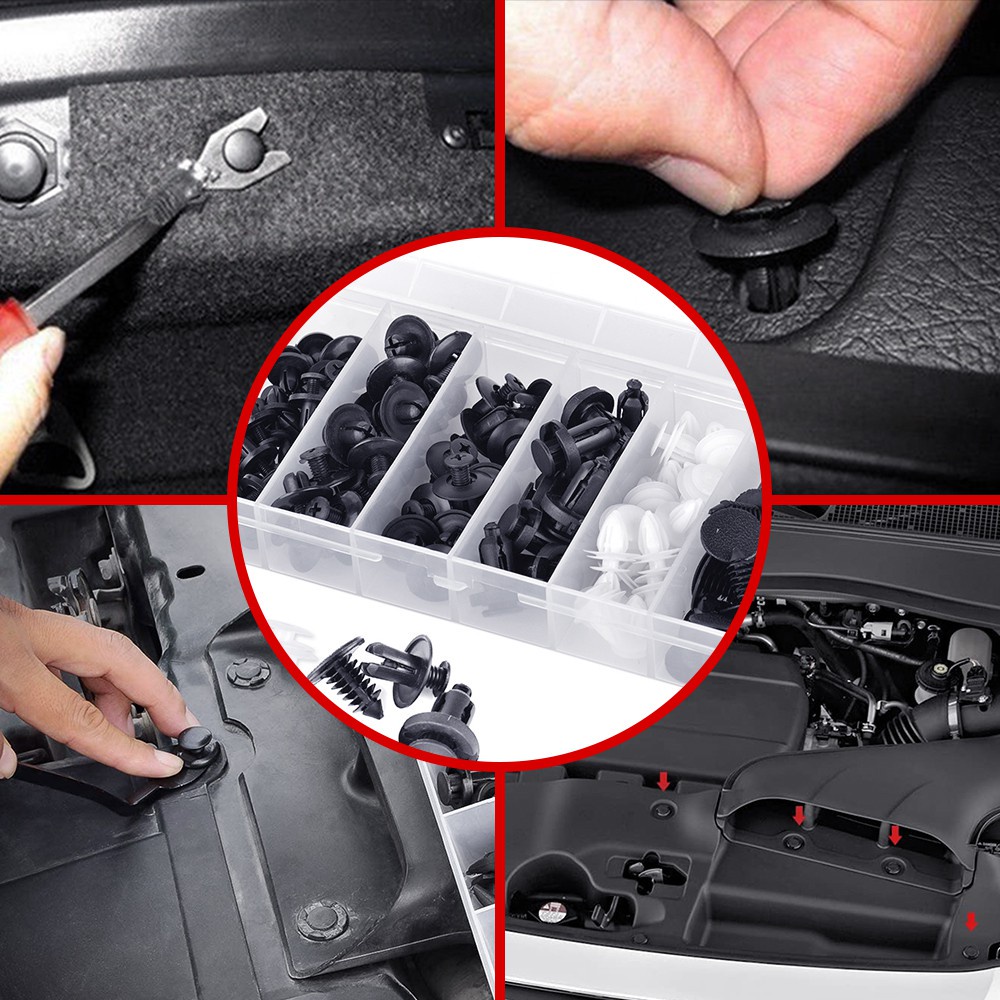 ⭐100 Đinh Tán Bằng Nhựa Cho Xe Hơi Chất Lượng Cao Car