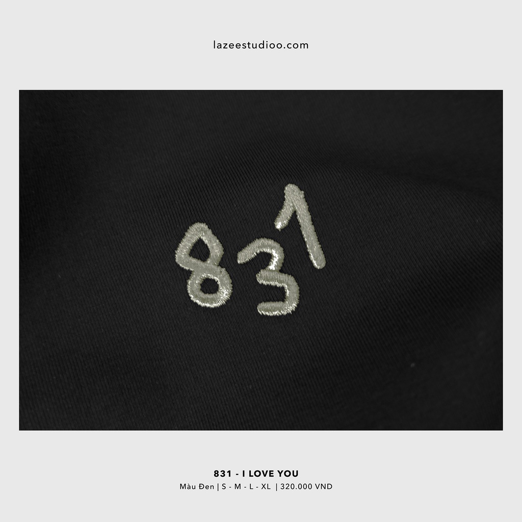 ÁO THUN - "831 - I LOVE YOU" TEE (4 MÀU) | BigBuy360 - bigbuy360.vn