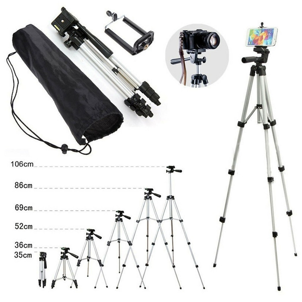 Bộ Tripod 3110 Chân Chụp Hình ( Tặng : Giá Đỡ Điện Thoại + Remote )