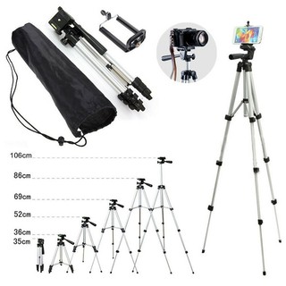 Bộ Tripod 3110 Chân Chụp Hình ( Tặng : Giá Đỡ Điện Thoại + Remote )
