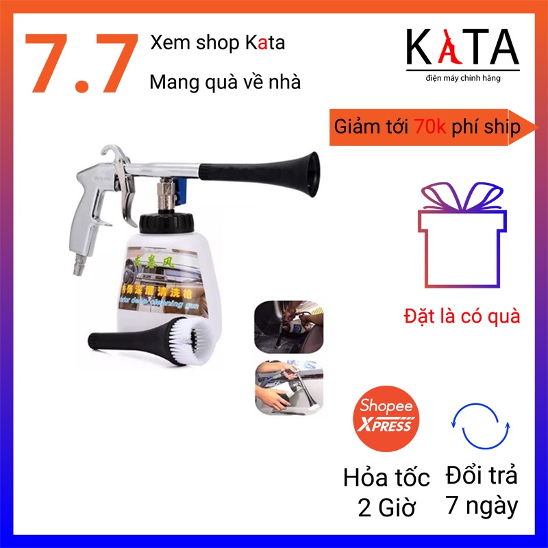 Súng TORADO làm sạch nỉ, súng dọn nội thất ô tô giá rẻ phù hợp với gia đình và xưởng rửa xe bé SDX01