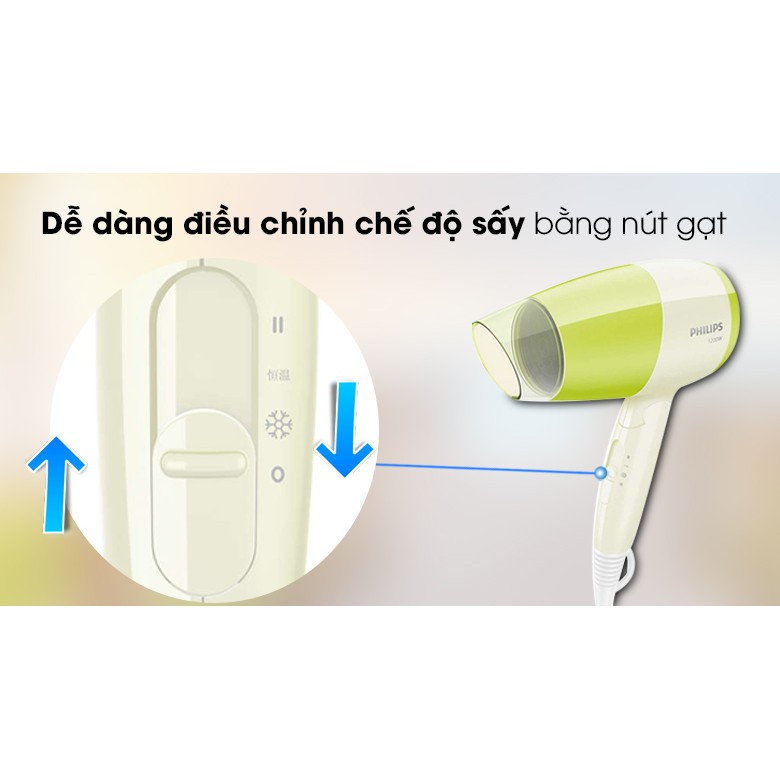 MÁY SẤY TÓC PHILIPS BHC015 - Hàng Chính Hãng