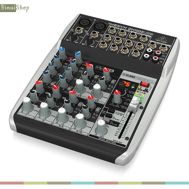 [Mã ELHACE giảm 4% đơn 300K] Mixer USB 10 cổng có hiệu ứng Behringer Xenyx QX1002USB