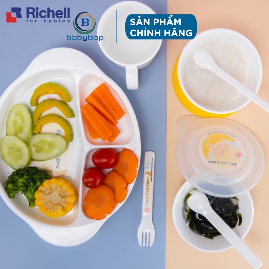 Bộ Ăn Dặm 9 Món Richell Dùng Được Trong Lò Vi Sóng