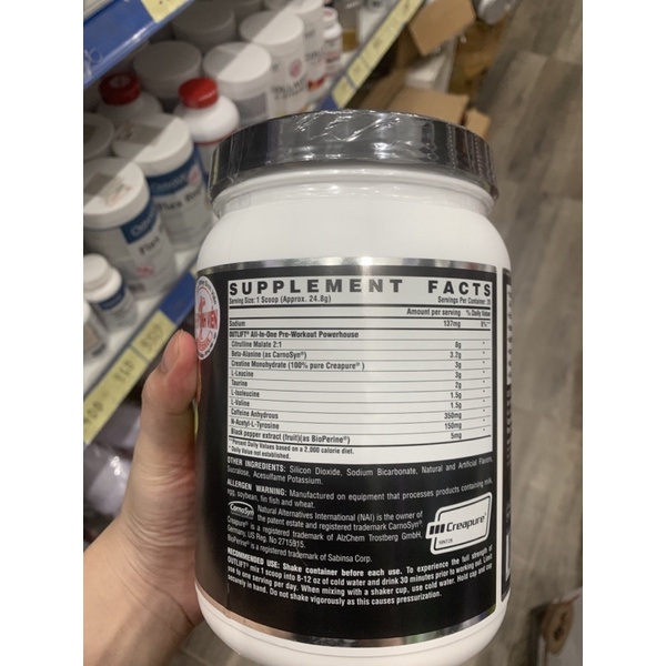 NUTREX OUTLIFT - TĂNG SỨC MẠNH, PRE WORKOUT BỔ SUNG NĂNG LƯỢNG TRƯỚC TẬP tại WHEYSINHVIEN.COM