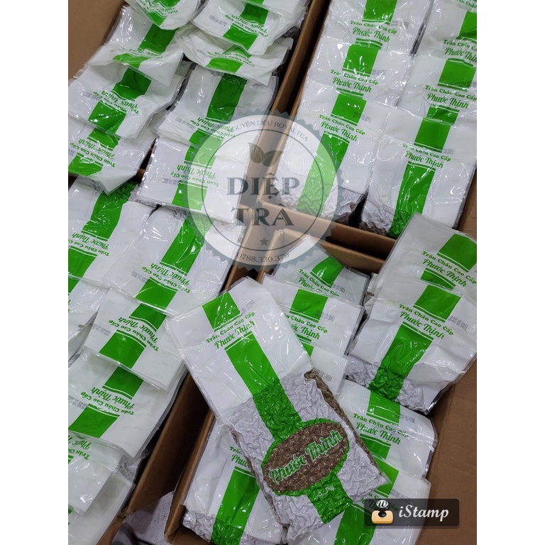 Trân châu đen Phước Thịnh 2kg (Dẻo dai, hạt tròn, để lâu trong nước đá vẫn mềm dai) - ĐỘC QUYỀN PHÂN PHỐI BỞI DIỆP TRÀ