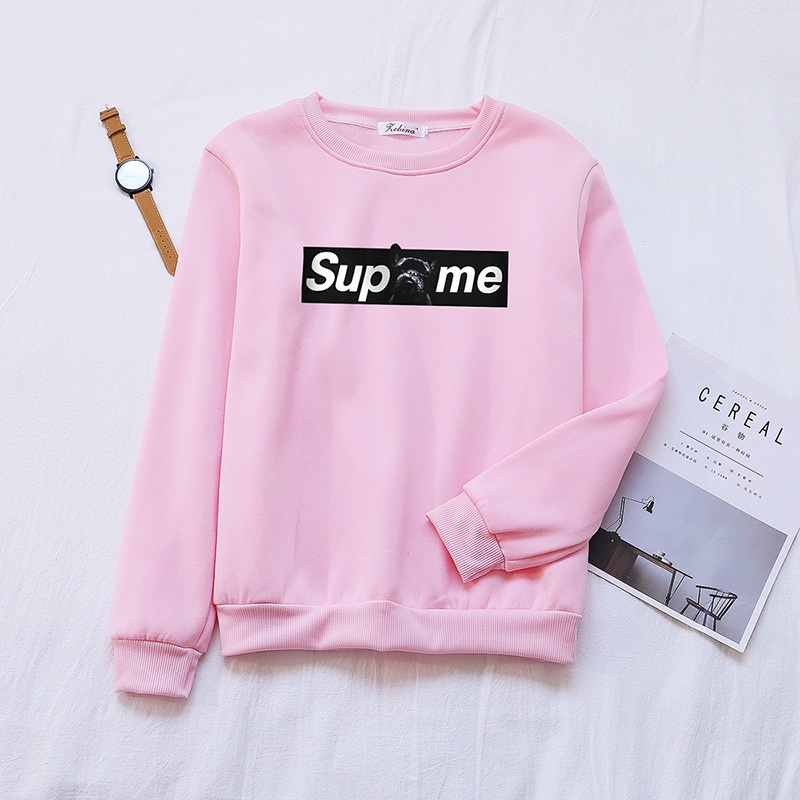 Áo sweatshirt IELGY tay dài in chữ thời trang hàn quốc cho nữ