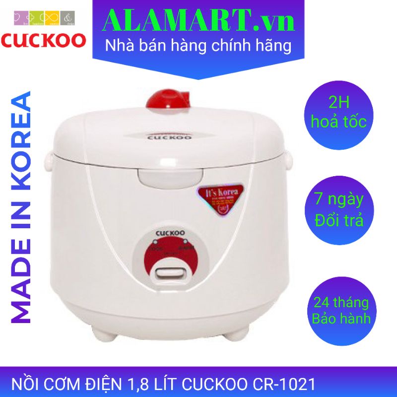 Nồi cơm điện Cuckoo CR-1021 1.8L nấu 1 kg gạo ( MADE IN KOREA)