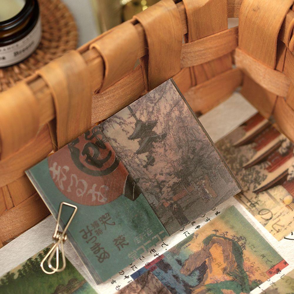 Set 50 Tấm Thẻ Giấy Họa Tiết Sáng Tạo Dùng Để Trang Trí Thiệp / Scrapbook