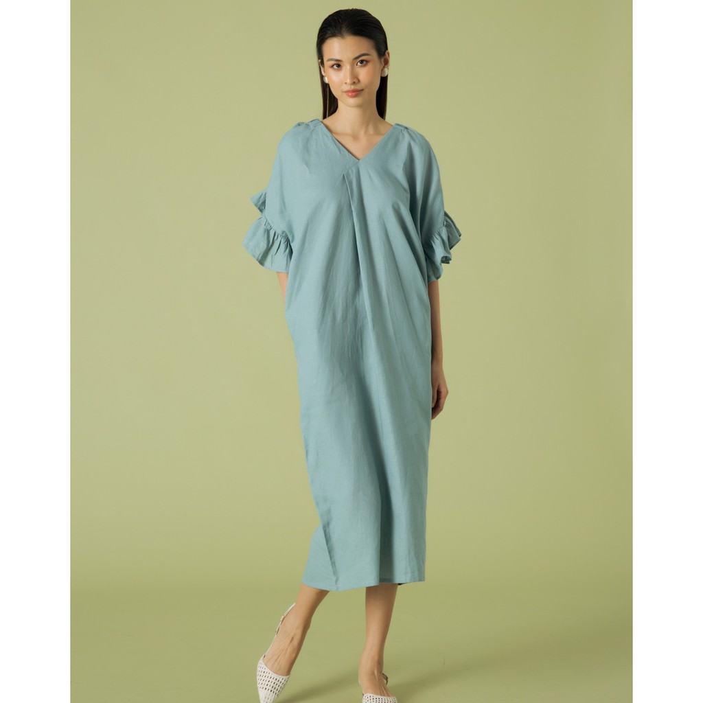 Đầm Linen Nữ Xanh F2 Fashion &amp; Freedom