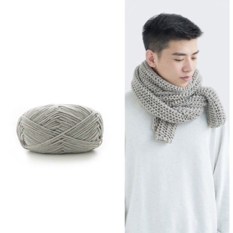 Set nguyên liệu đan khăn len Cotton sữa Sợi Nhỏ mềm mại