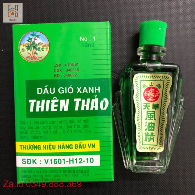 Combo 12 Dầu Gió Xanh Thiên Thảo Lọ 12ml