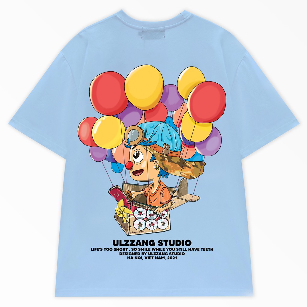 Áo thun local brand ULZZ ulzzang form unisex dáng rộng tay lỡ fly U-30