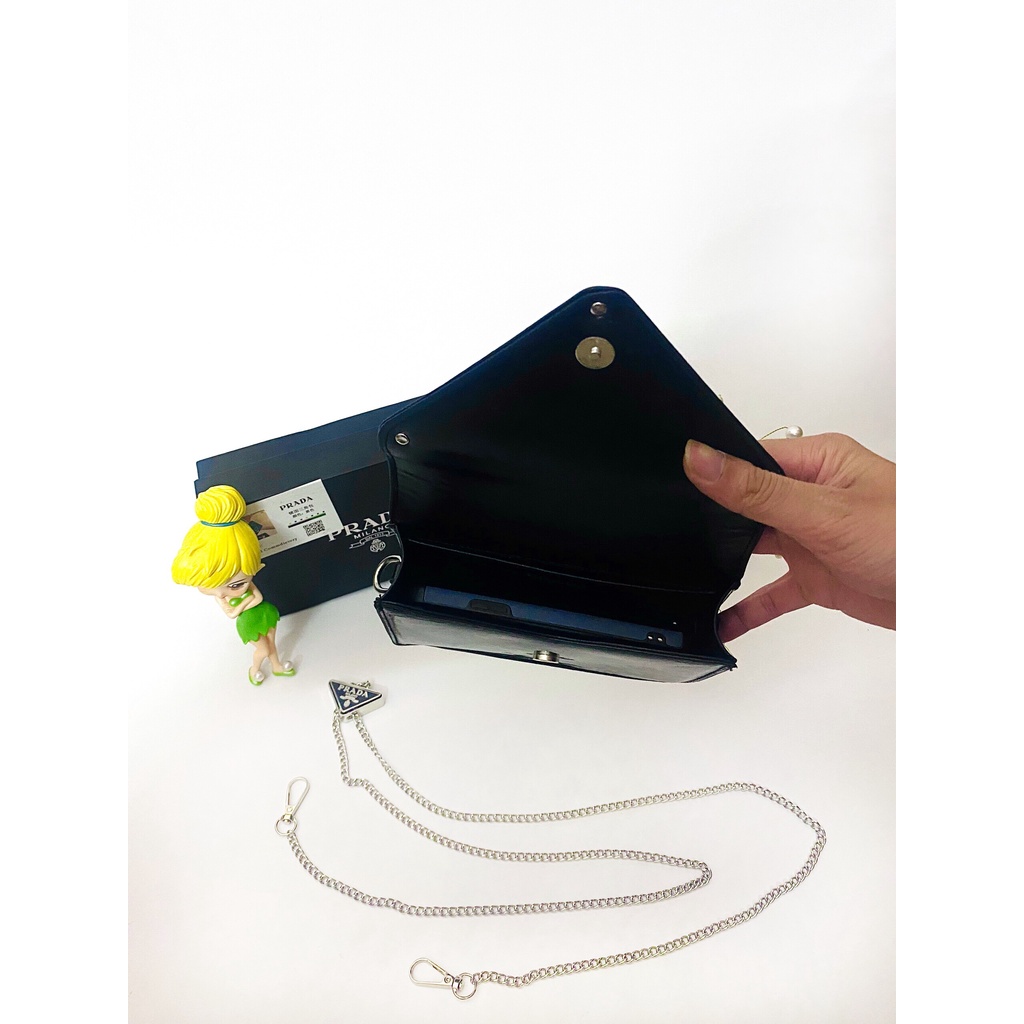 Túi xách đeo chéo da bóng mini fullbox 19cm