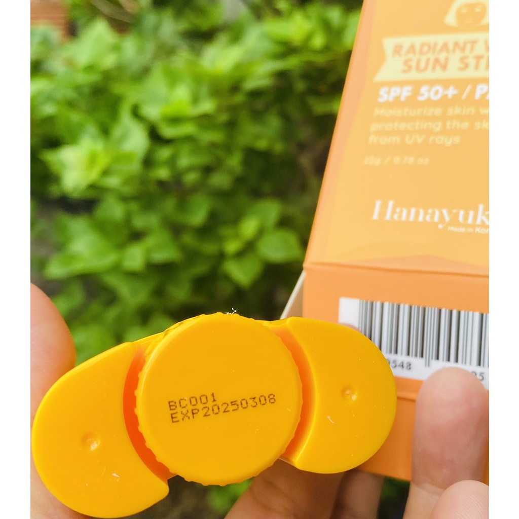 {CHÍNH HÃNG} SÁP CHỐNG NẮNG HANAYUKI- RADIANT WHITE SUN STICK , sản xuất tại Hàn Quốc