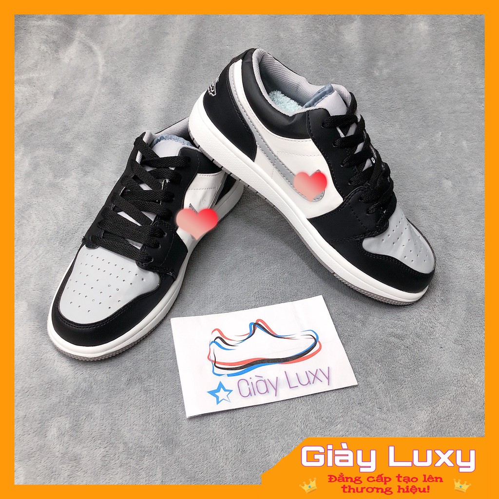 Giày Thể Thao Cổ Thấp Đen Xám Cao Cấp - NJT10 | BigBuy360 - bigbuy360.vn