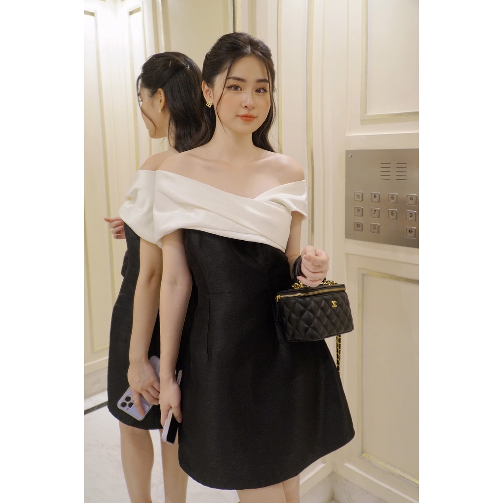Váy trễ vai thanh lịch tôn dáng Jasmine Dress - Hàng Cao Cấp