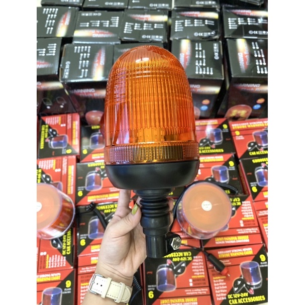 Đèn cảnh báo 80LED chân cao 12-24V