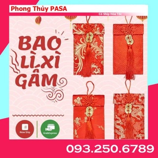 Bao lì xì vải gấm cao cấp ngày tết