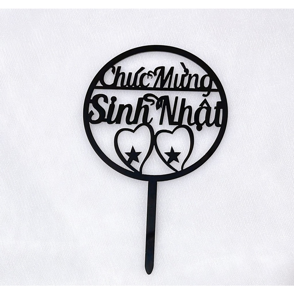 Set 10 mica Chúc mừng sinh nhật