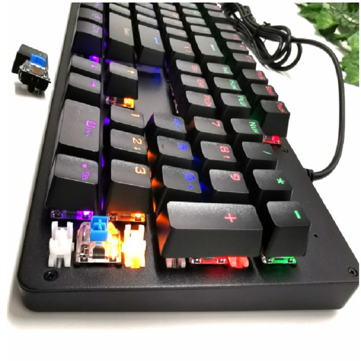 Bàn Phím Cơ Máy Tính Màu Hồng FD IK619 HJK 900 Chơi Game Dùng Văn Phòng cực mượt APELE