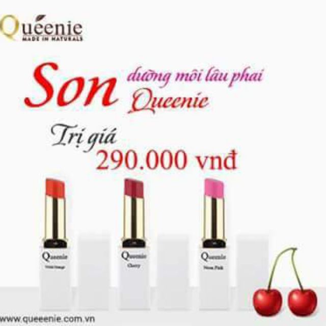 Son môi màu đẹp, giàu dưỡng chất, lâu trôi Queenie