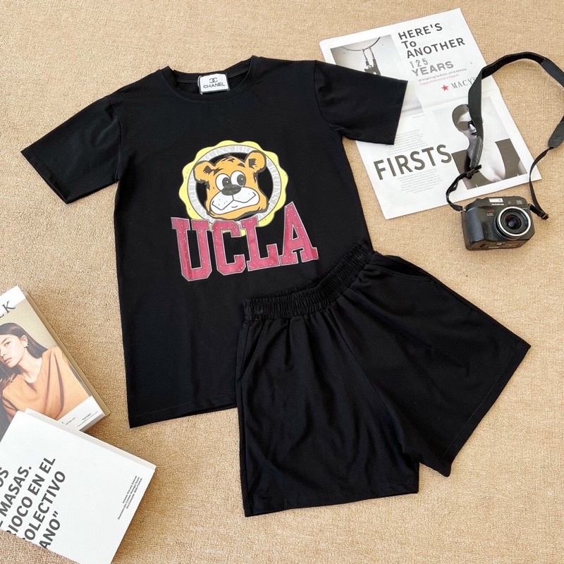 Set bộ thun đùi hè mặc nhà