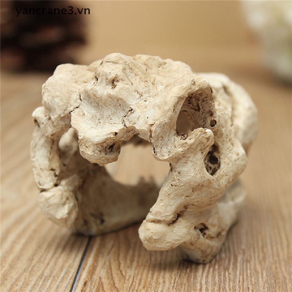 Đầu Lâu Cá Sấu Nhựa Trang Trí Bể Cá