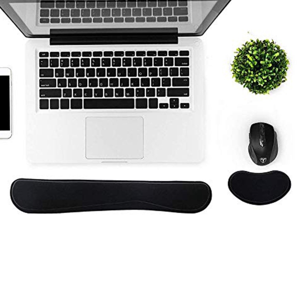 Miếng Kê Cổ Tay Chuột Bàn Phím Bộ Mút Hoạt Tính Công Thái Học Đệm Chăm Sóc Tay Văn Phòng Vật Tư Máy Tính