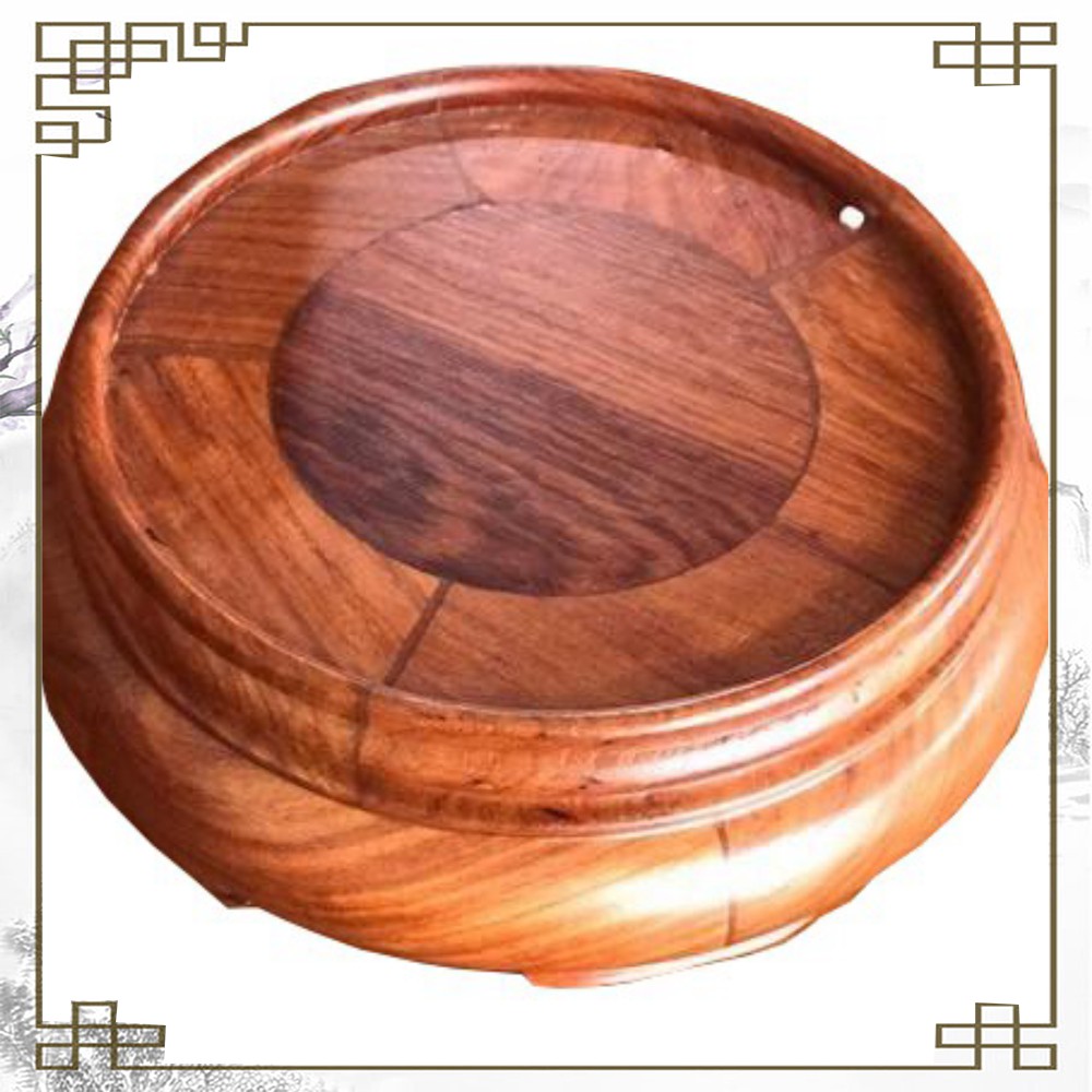 Kỷ tròn - Đế tròn không chân - Đế bát hương (đồ thờ gỗ, kê bát hương)
