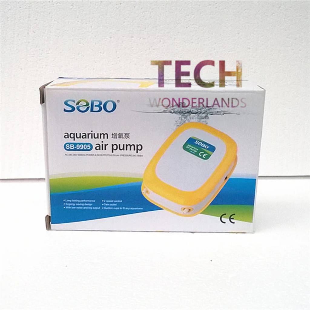 Máy Sủi oxy Sobo SB-9905 loại sục khí 1 vòi( Tặng kèm dây oxi và viên sủi oxi)