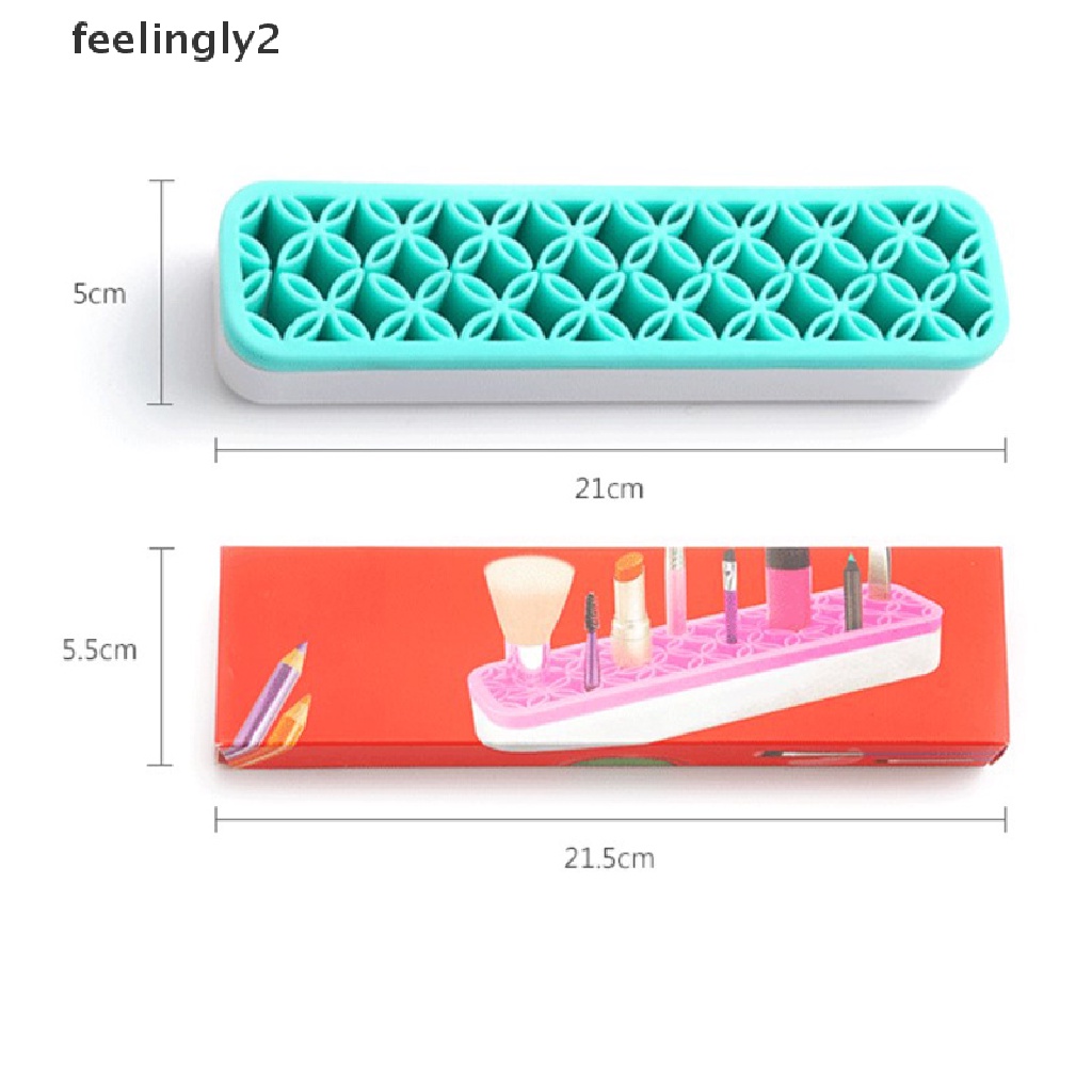 [Hàng mới về] Giá đỡ cọ vẽ trang trí móng bằng silicone tiện lợi
